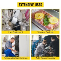 Насос вакуумная 4.8cfm 1720obr/min 5pa с манометр распределителя, 1-4hp Недорого, фото thumb