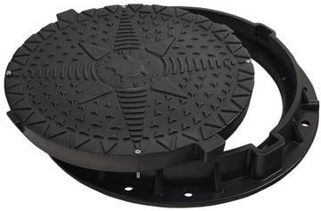 Крышка Люк для септика Колодец Ø600/800 B125 (12,5Тонн) BabylonPlast