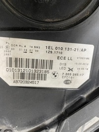 фото thumb №11, Лампа ліва передня лівий bi ксенон bmw 5 v f10