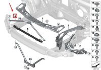 фото thumb №8, Mini cooper f55 панель передний v-brace usa 51647435402 оригинальный