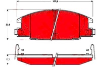 фото thumb №2, Тормозные колодки тормозные opel перед frontera isuzu trw