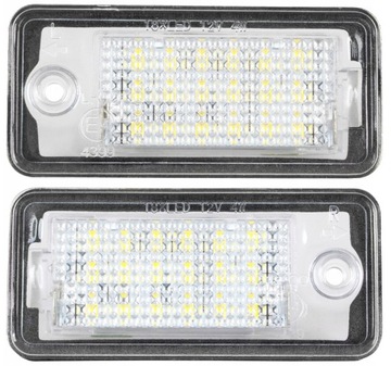 СВЕТОДИОДНЫЕ ФОНАРИ ПОДСВЕТКА НОМЕРНОГО ЗНАКА AUDI A3 8P A4 B6 B7 A6 C6