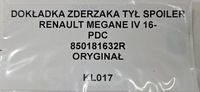 фото thumb №11, Накладка бампера зад спойлер renault megane iv