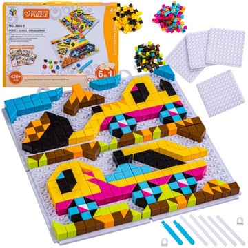 Креативная мозаика PUZZLE BLOCKS Шаблон 420 шт.