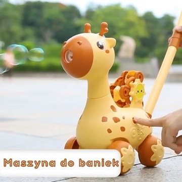 PCHACZ MASZYNKA DO ROBIENIA BANIEK MYDLANYCH BĄBELKI ŻYRAFA ZABAWKA DZIECI