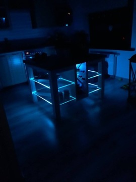 Комплект RGB-светодиодов: 2 зажима из ПВХ для стеклянных полок Pi