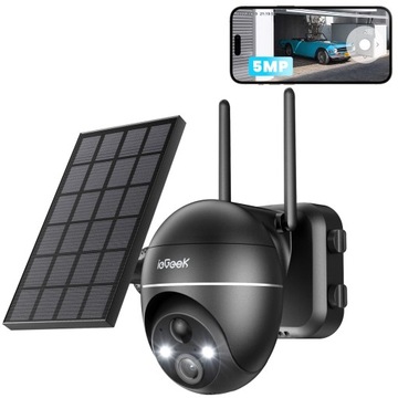 НАРУЖНАЯ СОЛНЕЧНАЯ КАМЕРА С PTOT WIFI 5MPx 1944P HD 4xZOOM IP65 9000мАч