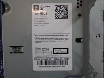 фото thumb №7, Запчастини | astra j zafira c радіо cd 400 plus 22976602