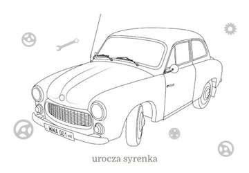 ДЕТСКАЯ РАСКРАСКА ПОЛЬСКИЕ МАШИНКИ