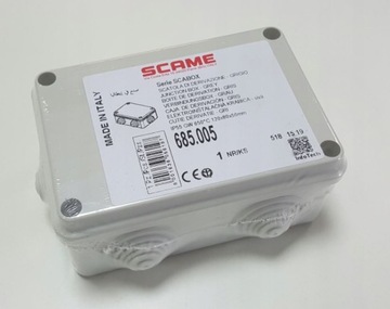 Коробка монтажная с сальниками 120х80х50 мм IP55