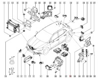 Камера ассистент поперечина перед renault megane iv gt line 284624085r Цена, фото thumb