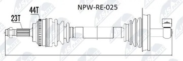 фото thumb №2, Піввісь npw-re-025 nty
