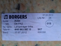 фото thumb №8, Audi a8 d4 hybrid 2012- обшивки оббивка багажника 4h0863887d