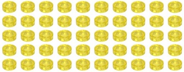 LEGO 98138 Плитка круглая 1x1 Транс желтая 50шт. Новый