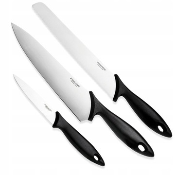 FISKARS ZESTAW KOMPLET 6x NOŻY KUCHENNYCH SZEFA DO OBIERANIA KROJENIA OSTRE