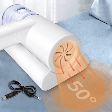 BEZPRZEWODOWY RĘCZNY ODKURZACZ DO MATERACY UV DO USUWANIA ROZTOCZY, 1200MAH