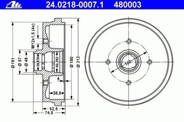 фото thumb №2, Барабан гальмівний seat arosa 97-04 ibiza vw golf i