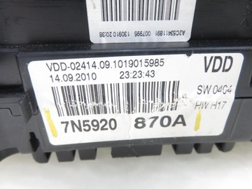 фото thumb №9, Спідометр  seat alhambra 2.0 tdi 7n5920870a
