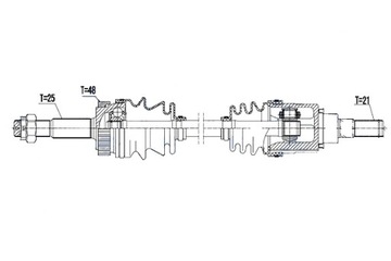 фото thumb №10, Nty піввісь привідна nissan x-trail t31 4wd 07- qashqai i 4wd 07-14