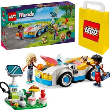 LEGO FRIENDS 42609 Электромобиль и зарядная станция + ПОДАРОЧНЫЙ ПАКЕТ
