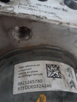 фото thumb №5, Насос abs peugeot 3008 ii 9821265780