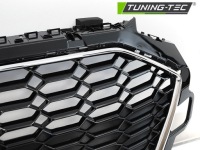 фото thumb №6, Решётка радиатора audi a4 b9 20- хром чёрный pdc