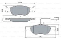 фото thumb №14, Гальмівні колодки ham. fiat p. bravo/brava/marea 95-02 з датчиком