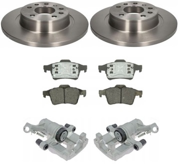 фото thumb №1, Диски + тормозные колодки + зажимы зад opel vectra c signum saab 9-3