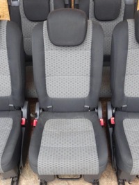 фото thumb №3, Sharan alhambra 7n обивка сиденья задняя задние ii iii ряд подушка безопасности комплект