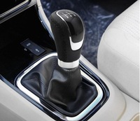 фото thumb №8, Універсальна ручка перемикання передач автомобіля шкіра 5 6 ступенева передач тюнінг