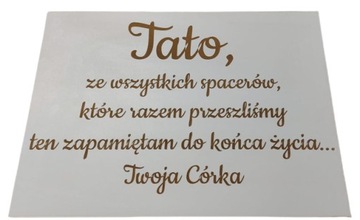 Табличка Папа со всех прогулок свадебный 50х37.