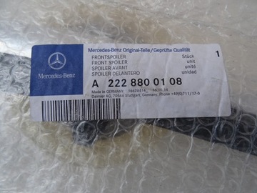 фото thumb №7, Mercedes s w222 планка хром бампера перед