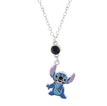 Детское колье-цепочка Disney Lilo Stitch, синий кубический цирконий