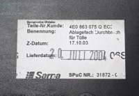 фото thumb №13, Бардачок полка подлокотника a8 d3 4e0863075q ec3