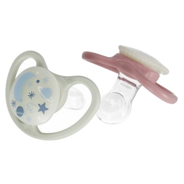 Силиконовая соска NUK SPACE NIGHT, светящаяся, 6-18 м