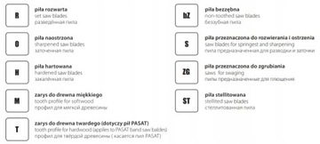 Ленточная пила по дереву PASAT 4550X30X08 ROH FENES
