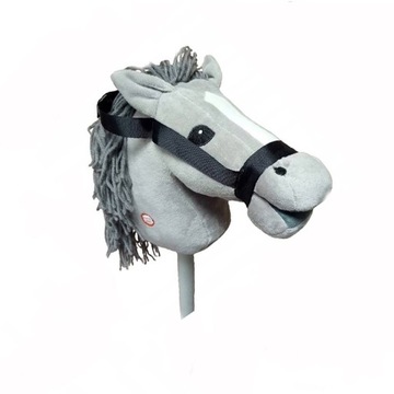 NA PREZENT Pluszowa Głowa Konia z grzywą na kiju Dżwięk HOBBY HORSE