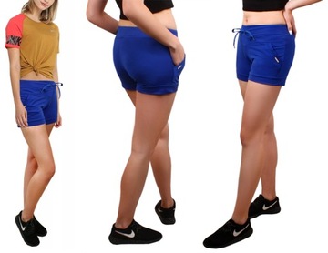 ШОРТЫ короткие хлопковые ШОРТЫ бирюзовые 7232 L/XL