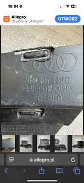 фото thumb №7, Ползун крепление омывателя правый audi 4h0807130c