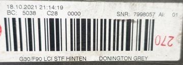 фото thumb №15, Bmw 5 g30 lci рестайлинг м-пакет 8098688 pod 6 pdc 2020-2024 бампер зад задний