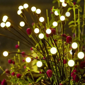 4x солнечные светлячки, садовые лампы 10LED