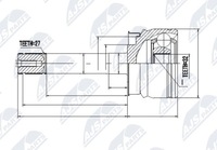 фото thumb №2, Npz-ns-051 nty шарнир наружный nissan terrano r