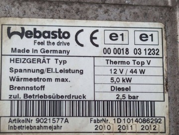 фото thumb №10, Отопление стояночный вебасто volkswagen touran рестайлинг 2010 1k0815065aq