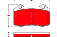 фото thumb №2, Trw тормозные колодки тормозные citroen ds3 1.6 racing