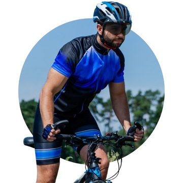Koszulka KOMPRESYJNA rowerowa kolarska bluzka sportowa ELASTYCZNA zamek M