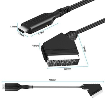 АУДИО КОНВЕРТЕР HDMI В SCART ПРОСТОЕ ПРЕОБРАЗОВАНИЕ ЛИНИЯ ПРЕОБРАЗОВАНИЯ ВИДЕОКАБЕЛЯ