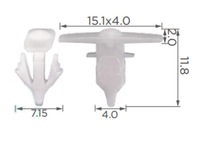 фото thumb №3, 10x кліпса прокладки двері передніх vw t5 t6 7h0837485