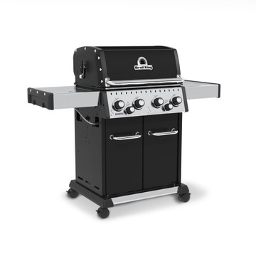 ГАЗОВЫЙ ГРИЛЬ BROIL KING BARON 490 IR ЧЕРНЫЙ СЕРЕБРЯНЫЙ 4 ВЕРТОВЫЕ ГОРЕЛКИ БЕСПЛАТНО