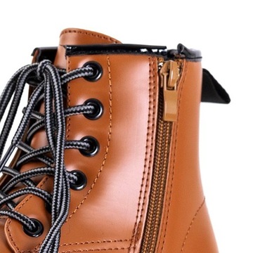 Детские Trappers, экокожа, ботинки КОРИЧНЕВЫЕ, r32