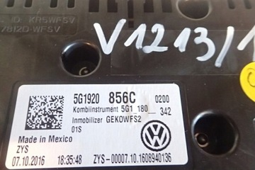 фото thumb №6, Спідометр  манометр vw golf gti рестайлінг 2.0 tsi 5g1920856c